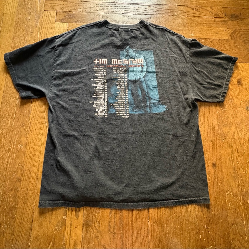 Vintage 2003 Tim McGraw & The Dancehall‎ Doctors Tour T-Shirt Black Size 2XL - Picture 2 of 3